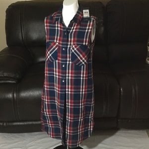 Tommy Hilfiger plaid dress sz 2 new NWT sleeveless